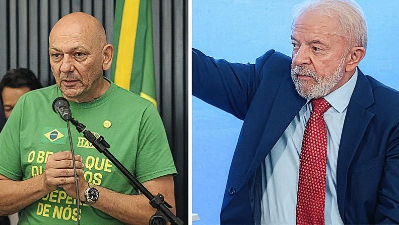 O empresário foi condenado peja justiça catarinense a indenizar o presidente – Fotos: Luis Macedo/Câmara dos Deputados e Valter Campanato/Agência Brasil