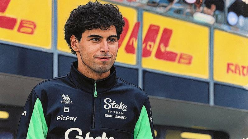 Gabriel Bortoleto no GP do Azerbaijão de F1, em Baku (Foto: Mark Thompson / Getty Images / Sauber Media Hub)