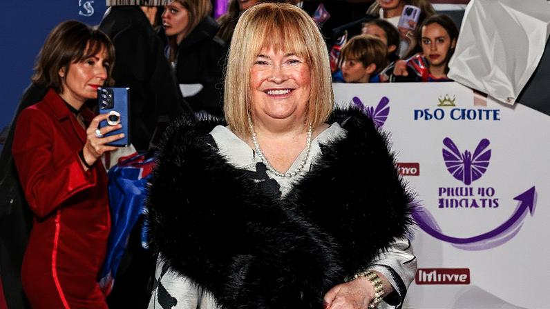 Susan Boyle shocked fans with a new blonde ‘do during a rare red carpet appearance in London on Monday. Brett D. Cove / SplashNews.com