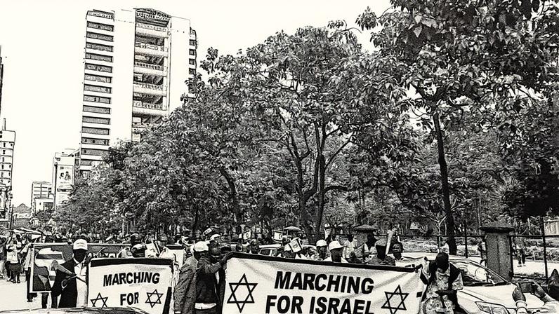 No trajeto, orações e cânticos ecoaram pelas ruas em apoio à nação israelense - Foto: Reprodução/YouTube/When You See These Things