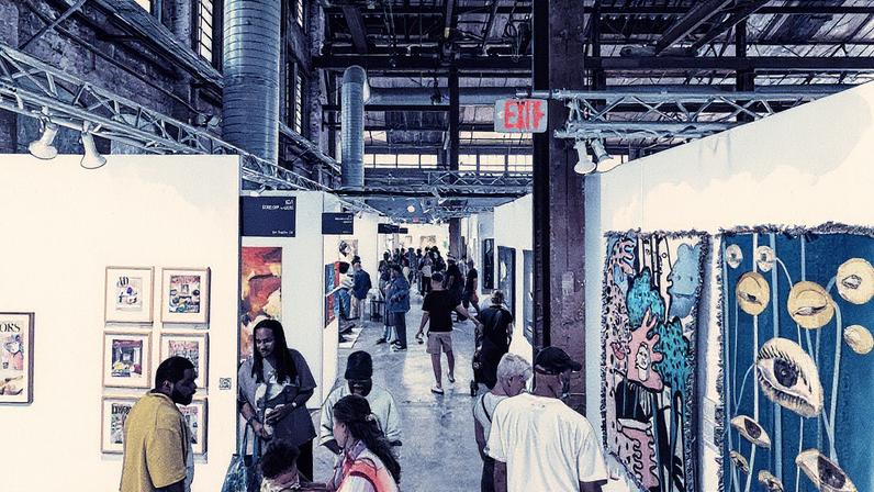 Visitors to the 2025 edition of the Atlanta Art Fair Photo by Walker Bankson. Courtesy of AMP, a division of a21.
