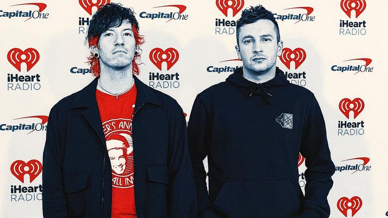 Josh Dun and Tyler Joseph of Twenty One Pilots at Madison Square Garden on Dec. 13, 2024.