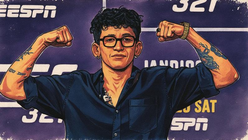 Tom Aspinall e Ciryl Gane fazem a luta principal do UFC 321, valendo o cinturão peso-pesado. (Foto por Jeff Bottari/Zuffa LLC)