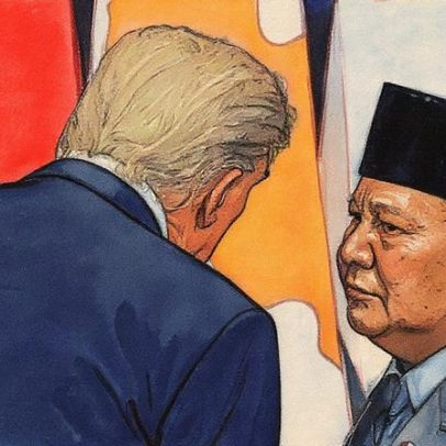 Presidente indonésio flagrado em microfone aberto perguntando a Trump por Eric