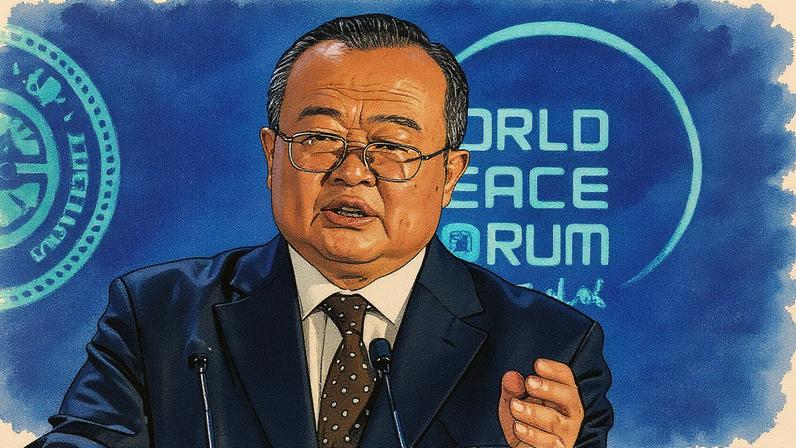 Liu Jianchao at the World Peace Forum in Beijing in 2023. Photograph: Andy Wong/AP