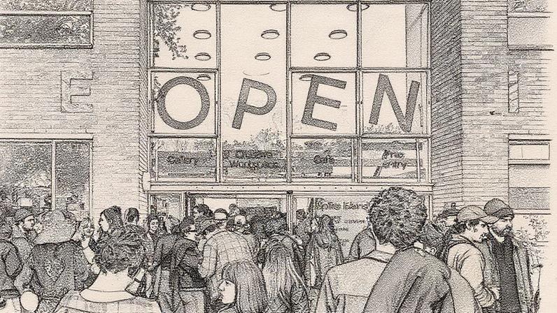 Spike Island is a creative hub home to an exhibition space and community of creatives, including over 70 artist’s studios, creative business tenants and the Spike Print Studio