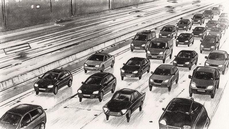 An RAC survey has found that bright headlights make more than a quarter of motorists nervous of driving in the dark. Photograph: Transportimage Picture Library./Alamy