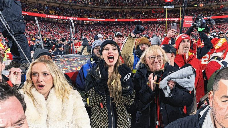 Taylor Swift attended Travis Kelce’s NFL game Sunday. Getty Images
