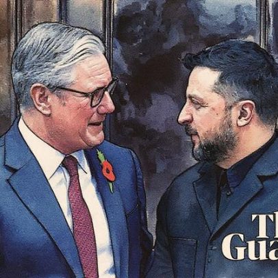 Zelenskyy chega a Londres para reunião com líderes europeus