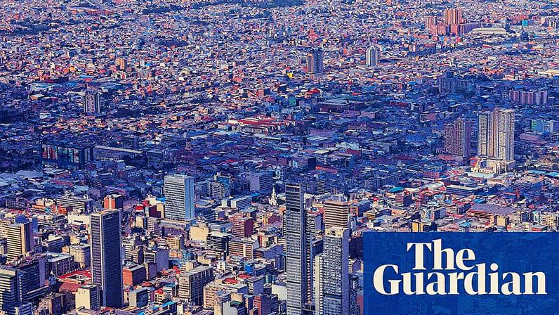 Yendri Omar Velásquez Rodríguez and Luis Alejandro Peche Arteaga were shot on Monday as they left a building in north Bogotá, police said. Photograph: Anadolu/Getty Images