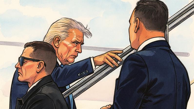 Donald Trump boards Air Force One at Haneda airport in Japan bound for South Korea, where he will meet President Lee Jae Myung.