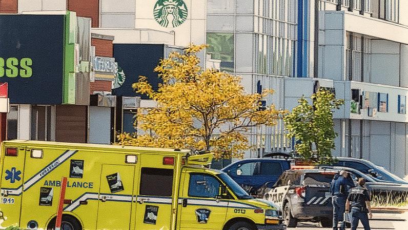 The shooting took place in a Starbucks in Laval, a suburb outside of Montreal, Quebec. Photograph: Canadian Press/Shutterstock