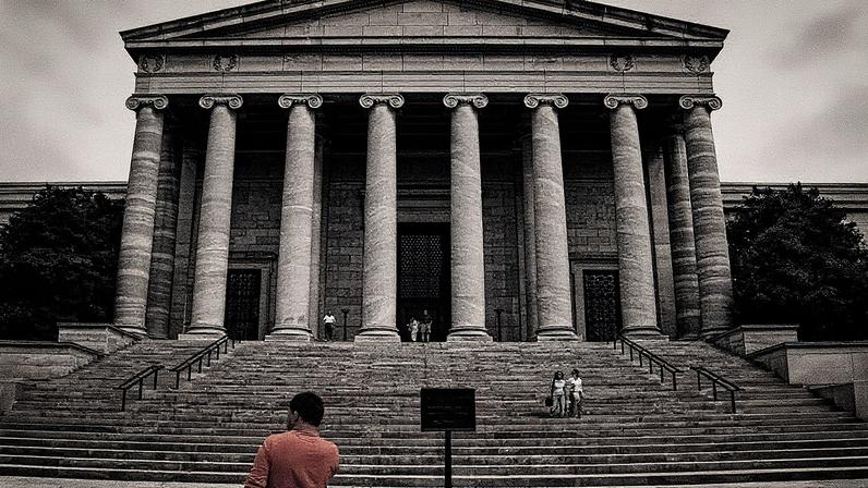 The exterior of the west building of the National Gallery of Art in Washington, DC Photo by Roman Suzuki, via Wikimedia Commons