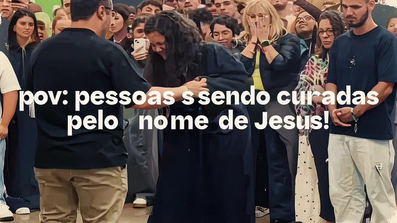 A mulher deixou a cadeira de rodas e andou. (Foto: Reprodução/Instagram/Dunamis Movement)