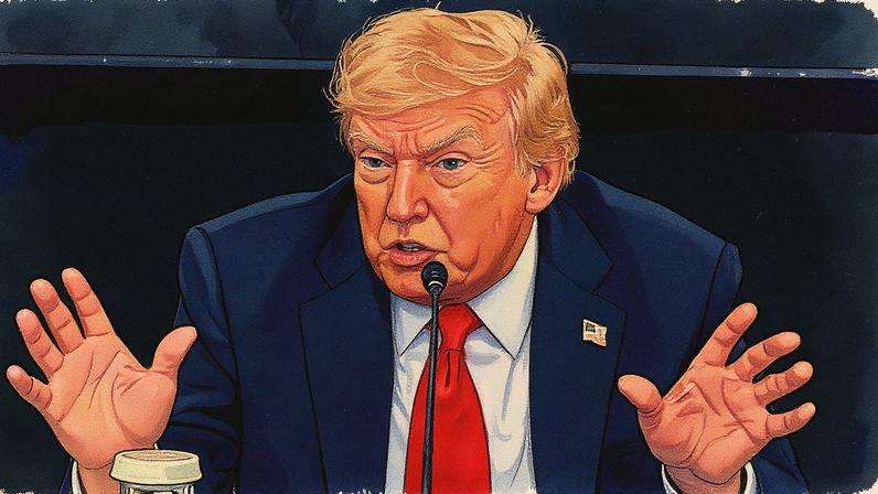 Donald Trump speaking at a roundtable about antifa at the White House last week. Photograph: Jim Watson/AFP/Getty Images