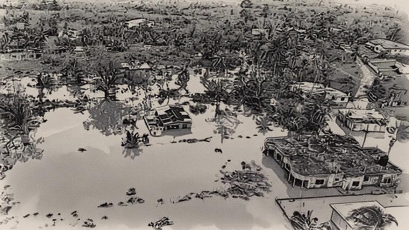 A drone view of flooding after Hurricane Melissa made landfall in the parish of St Elizabeth, Jamaica, on Wednesday. Photograph: Maria Alejandra Cardona/Reuters