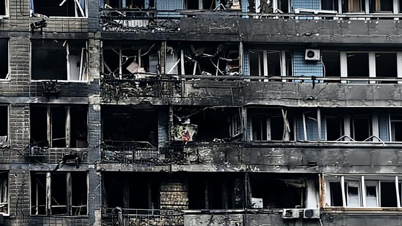 Russian drone attacks that cut power to many people in Kyiv overnight also damaged some apartment blocks