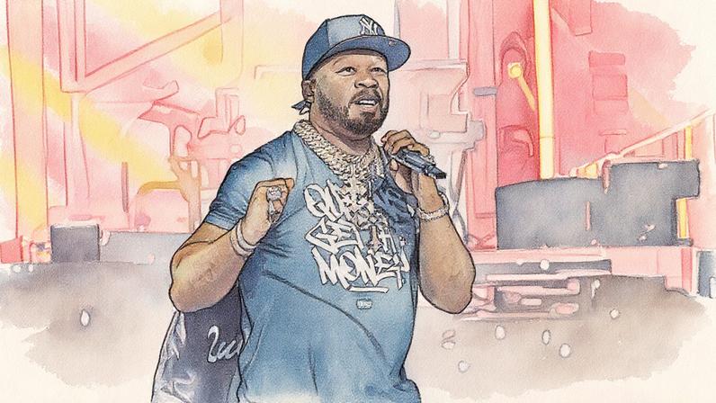 50 Cent performs onstage during Nicki Minaj Presents: Pink Friday 2 World Tour at Madison Square Garden on March 30, 2024 in New York City.