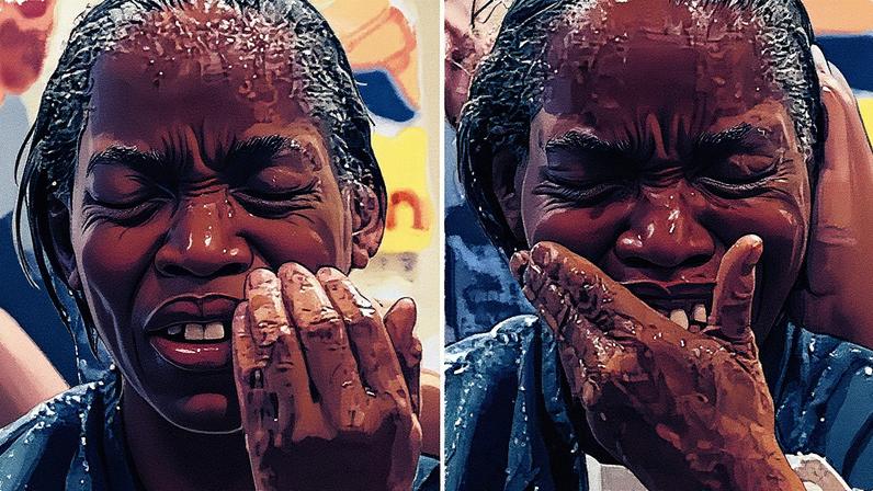 O batismo da idosa na prisão. (Foto: Repródução/Instagram/God Behind Bars)