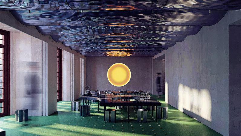 The floor's design by studio Mesura is intended to echo Gaudí’s distinctive undulating forms Casa Batlló