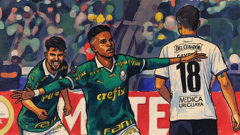 Palmeiras faz virada épica contra LDU (4 a 0) e se classifica para a final da Libertadores. O Verdão enfrenta o Flamengo em um confronto brasileiro - Foto: Cesar Greco/Palmeiras/ Agência Brasil