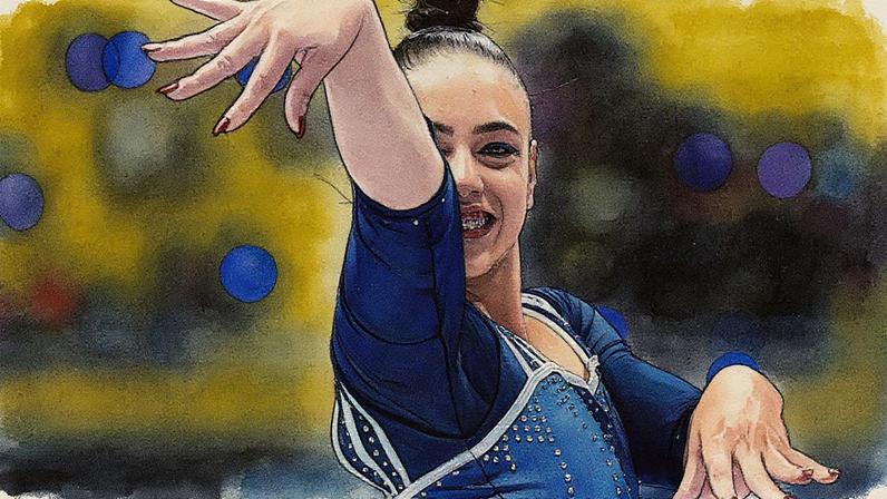 Sophia Weisberg no Troféu Brasil de Ginástica (Foto: CBG)