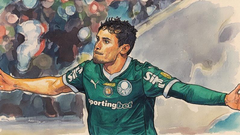 Veiga tenta retomar sequência de titularidades após recuperação (Foto: Cesar Greco/Palmeiras)