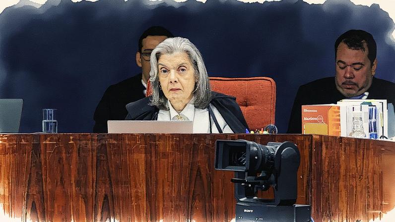 Nova intervenção: Cármen Lúcia, durante julgamento na Primeira Turma do STF. A ministra usou a palavra para defender que o TSE jamais cogitou a ideia de voto impresso.