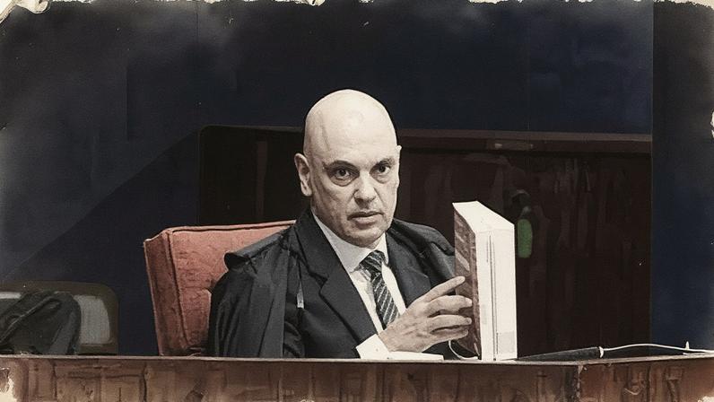 Ministro Alexandre de Moraes, durante a sessão de quarta-feira 10 no julgamento da tentativa de golpe no STF – Foto: Rosinei Coutinho/STF