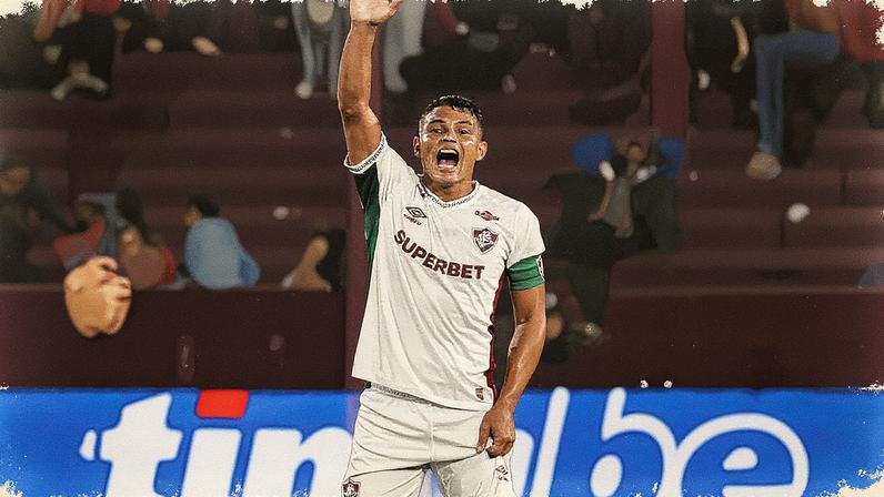 Thiago Silva em ação em Lanús x Fluminense (Foto: Marcelo Gonçalves/ Fluminense FC)