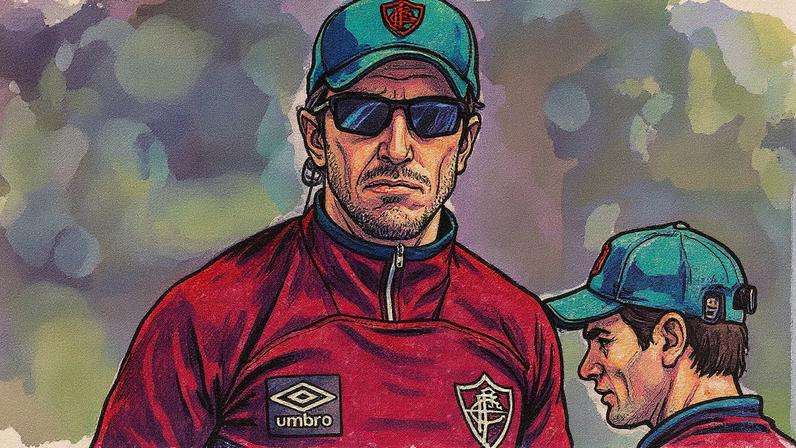 Zubeldía em treinamento no Fluminense (Foto: Marcelo Gonçalves / Fluminense FC)