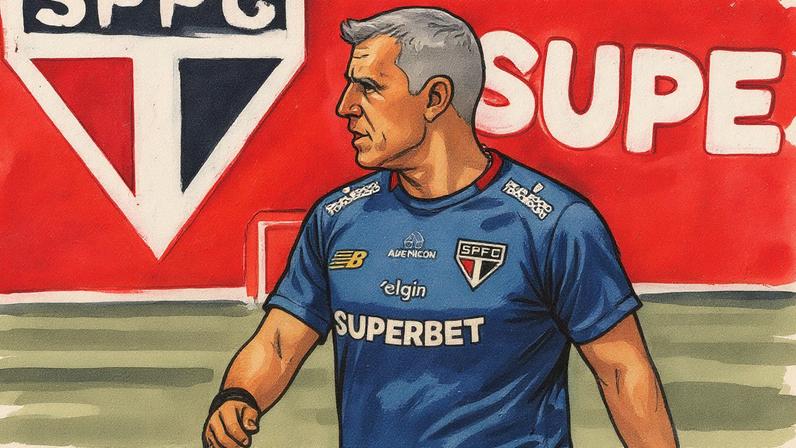 Hernán Crespo, tecnico do São Paulo (Foto: Erico Leonan / São Paulo FC)