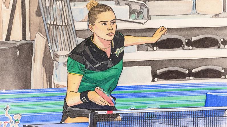 Bruna Takahashi no Pan-Americano 2025 (Foto: ITTF Americas)