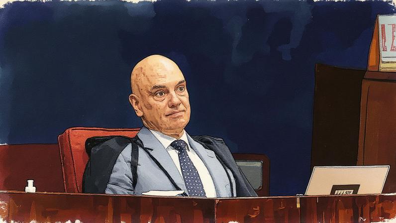 Alexandre de Moraes, durante julgamento do núcleo 4.