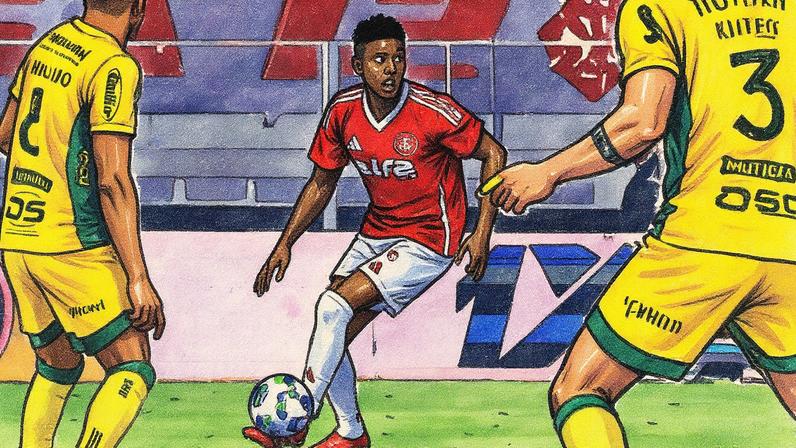 Vitão domina a bola na defesa do Internacional (Foto: Ricardo Duarte/SC Internacional)