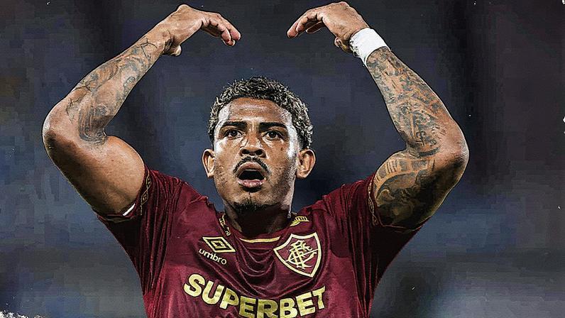 John Kennedy comemora em Fluminense x Juventude (FOTO: LUCAS MERÇON / FLUMINENSE F.C.)