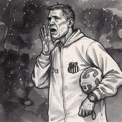 Vojvoda comanda treino tático do Santos com desfalques