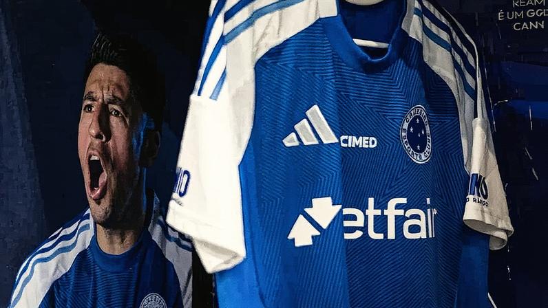 Camisa azul de 2025 é a mais vendida da história do Cruzeiro (Foto: Gustavo Aleixo/Cruzeiro)