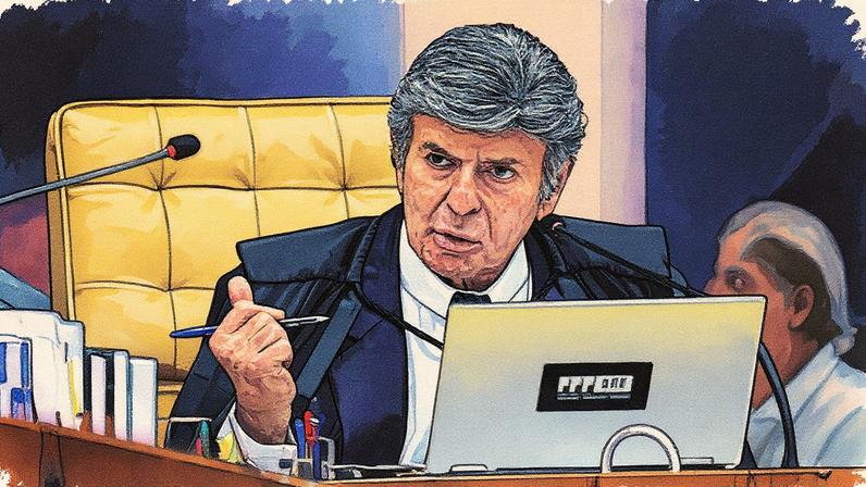Protagonismo popular: Luiz Fux, em sessão no plenário do Supremo Tribunal Federal. O ministro defendeu que os magistrados devem prestar contas à população. (Foto: Luiz Silveira/STF)