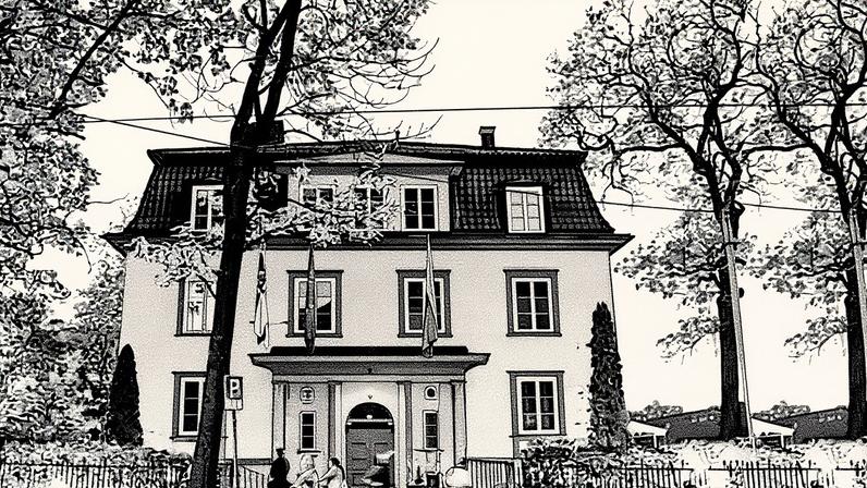 Venezuela's Embassy in Oslo after it was closed without further explanation.