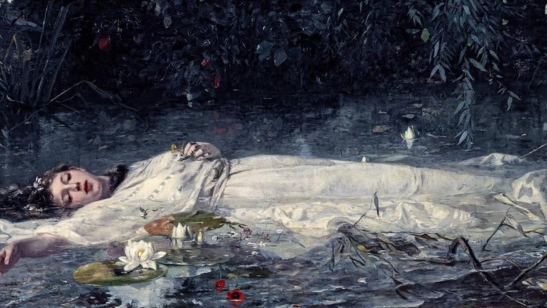 Friedrich Heyser, Ophelia, around 1900. Museum Wiesbaden, Collection F.W. Neess. Photo: Museum Wiesbaden/Bernd Fickert
