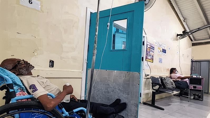 Treatment was unavailable in Montserrat, forcing Mr Baker to travel to Jamaica for medical assistance. Photograph: Baker family