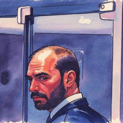 Carro suspeito estaria monitorando a casa de Eduardo Bolsonaro