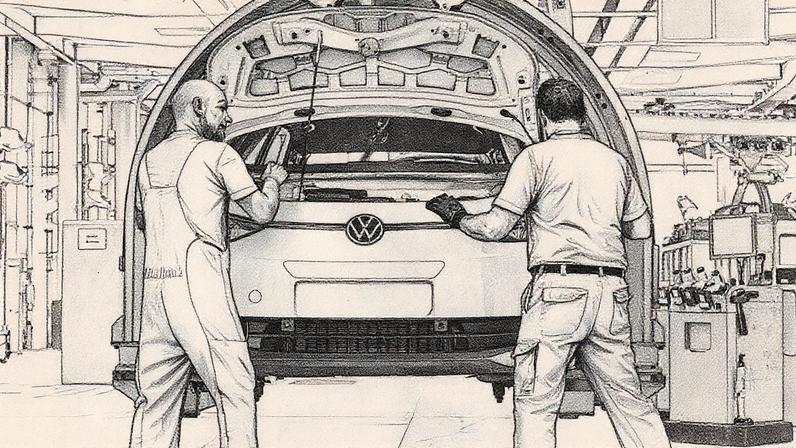 Volkswagen alerta para risco de falta de chips e possíveis paralisações na Europa | Montadoras europeias podem ter que interromper a produção dentro de alguns dias diante da falta de suprimentos na cadeia. (Foto: Krisztian Bocsi/Bloomberg)
