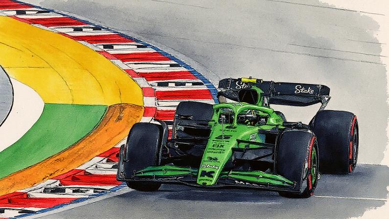 Gabriel Bortoleto no GP de Singapura de F1 (Foto: ROSLAN RAHMAN / AFP)