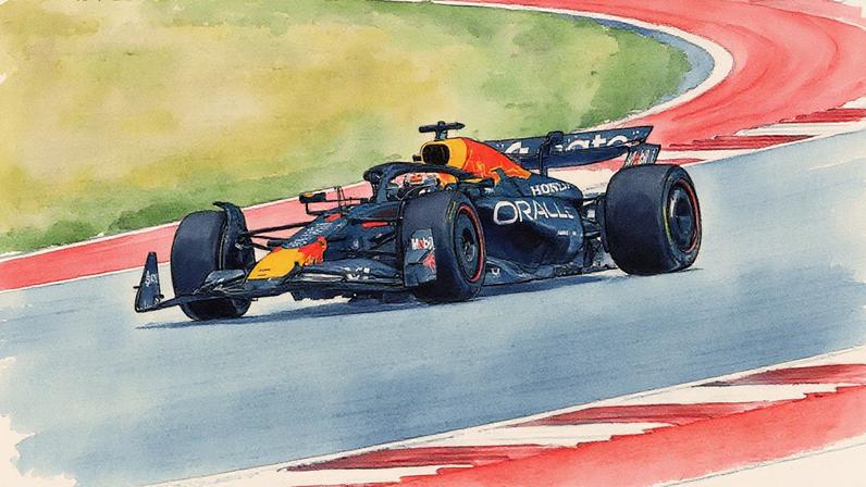 Max Verstappen, da Red Bull, na corrida sprint do GP dos EUA de Fórmula 1 (Foto: RONALDO SCHEMIDT / AFP)