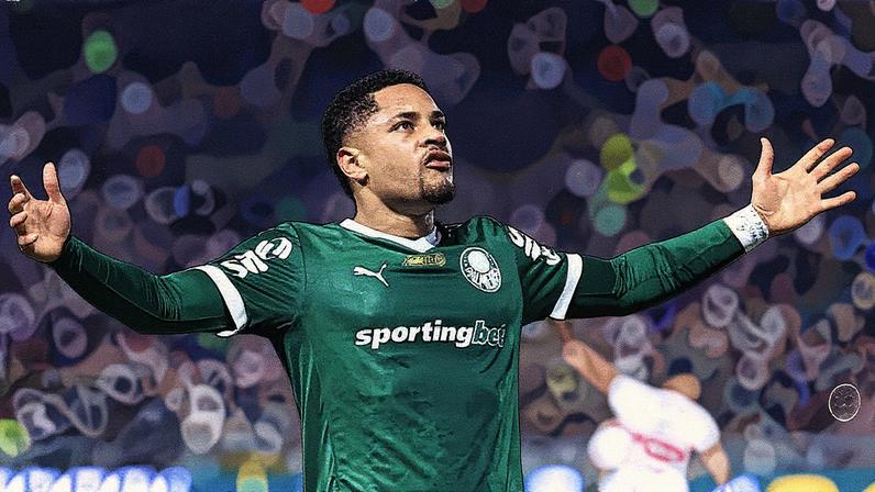 Vitor Roque, centroavante do Palmeiras (Foto: Marcello Zambrana/AGIF)