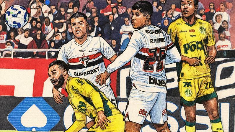 São Paulo e Mirassal se encontrarão pela 29ª rodada do Brasileirão (Foto: Fabio Giannelli/AGIF)