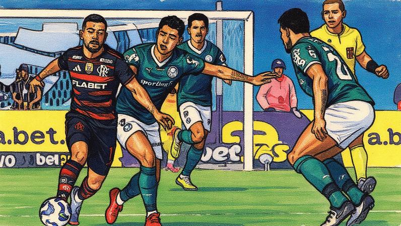Palmeiras e Flamengo se enfrentam pelo Campeonato Brasileiro (Foto: Marcello Zambrana/AGIF)