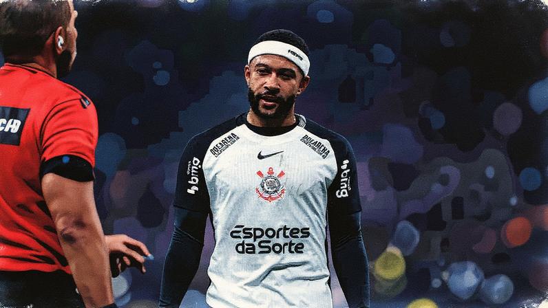 Memphis Depay vive jejum no Corinthians (Foto: Ettore Chiereguini/AGIF)